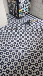 Kitchen floor after install in South London